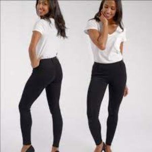 Betabrand Skinny-Leg Classic Black Dress Yoga Pants